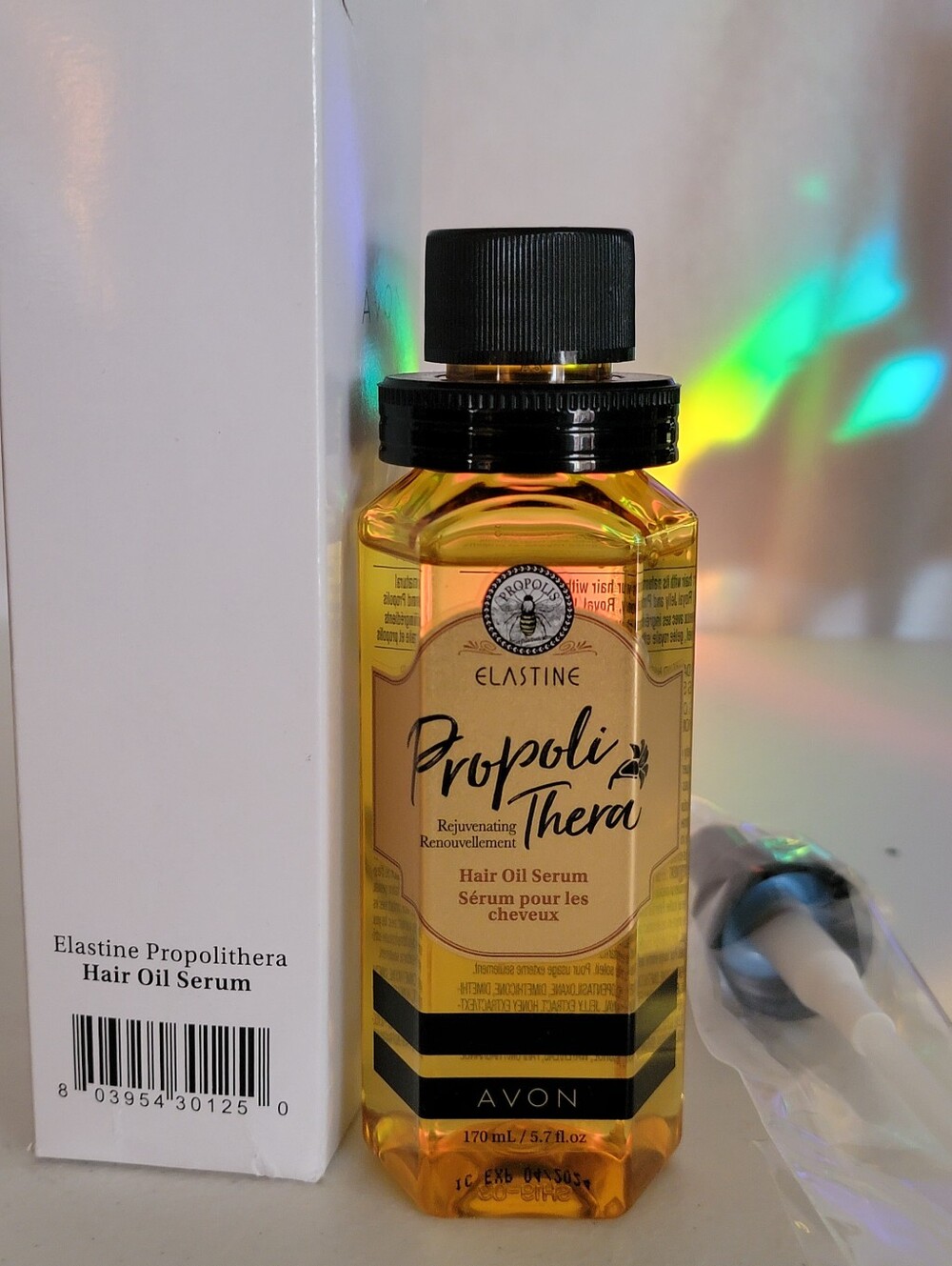 Avon Propoli Thera Hair Oil Serum - Amber & Black Bottle
